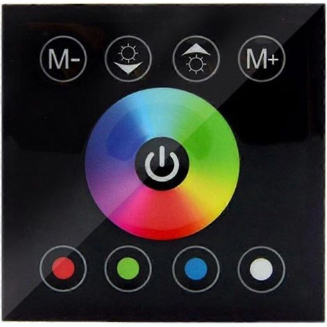 DC12V-24V RGB/RGBW Glaspanel-Dimmer für LED-Streifen - Crezuo