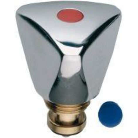 Tete robinet sanitaire bleu-rouge 1/2" (1/2)