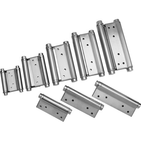 2 Stück Edelstahl Pendeltürscharniere Doppel 8 200 mm (1/2)