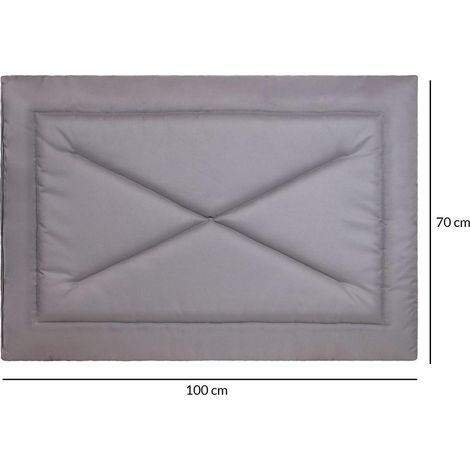 Hundebettmatte 70x100 Milo grau wasserdicht Doggy