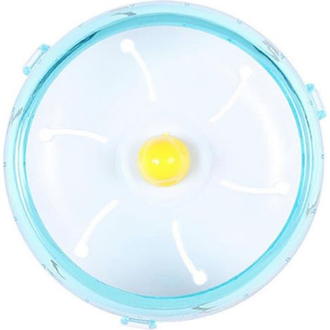 Roue d'exercice silencieuse de qualité supérieure pour hamster, idéale pour encourager l'activité physique de votre petit compagnon. Convient aux petits animaux. Un accessoire respirant pour la forme (1/5)