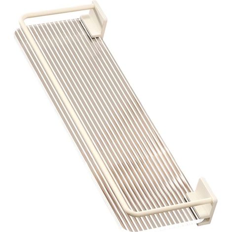 Étagère de salle de bain, blanc crème, convient pour salle de bain, cuisine, 50 x 10 x 4 cm (1/4)