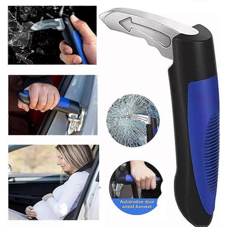 Poignée d'aide à l'entrée et à la sortie de voiture, aide à la mobilité, marteau d'urgence pour voiture-AquaForge (1/5)