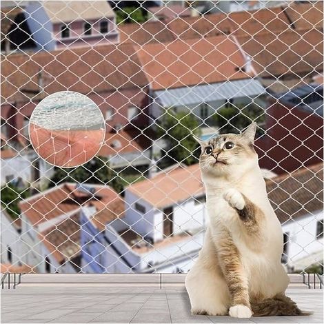Net Cat Balcony, 10x3m Net of Protection for Birds, Net Birds Wire of Nylon, Net Anti Pigeon (1/3)