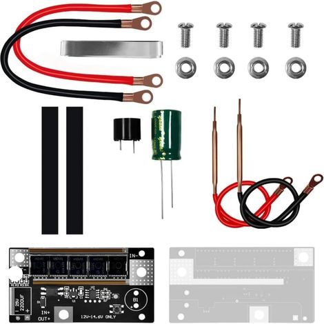 Mini Soudeuse par Points DIY 12V Ensemble de Soudage par Points Batterie Portable Machine de Stockage de Soudage par Points Carte de Circuit Imprimé P/C/B pour 18650 (1/5)