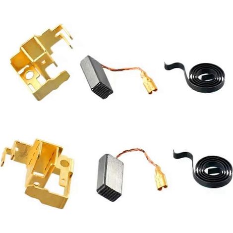 Ersatzkohlebürstensatz (6-teilig), Bürstenhalter und Feder für GWS6 Winkelschleifer – Zubehör (1/5)