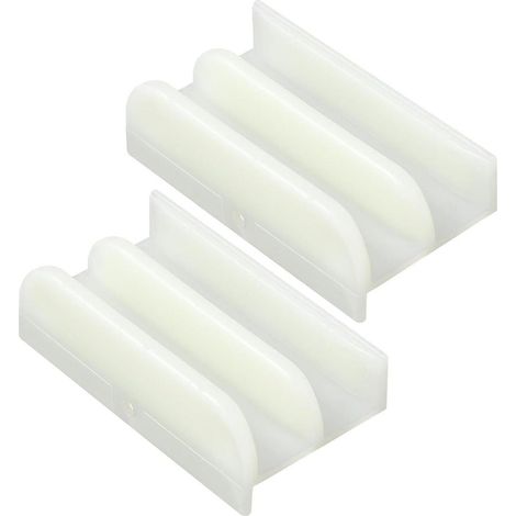 Guide inférieur pour porte de douche coulissante M6219 (suspension haute), rails de 1/2 po, paquet de 2 (1/5)