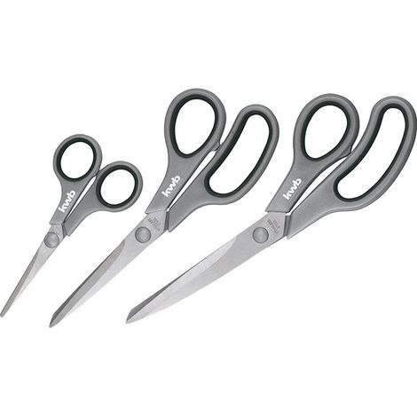 KWB Juego de 3 tijeras inox 140-210-250 MM (1/3)