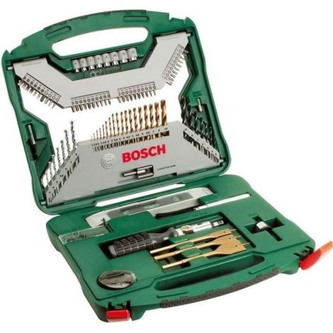 Coffret X-Line Titane de forets et d'embouts de vissage Bosch - 100 pieces (1/2)