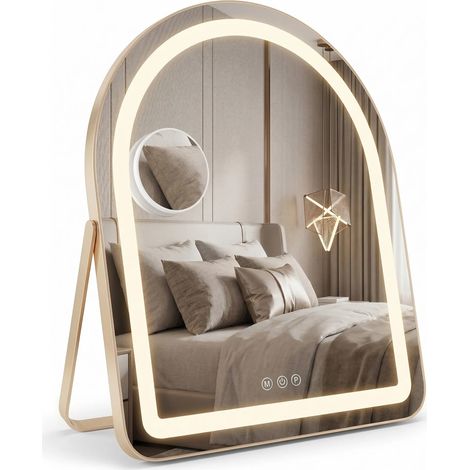 Specchio Rea Glam 40X45 Led Gold (1/5)