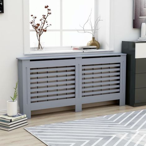 vidaXL Radiator Cover Anthracite 172x19x81,5 cm MDF