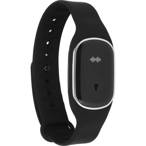 Bracelet anti-moustiques ultrasonique rechargeable par USB, bracelet électrique anti-moustiques pour adultes et enfants, noir (1/5)