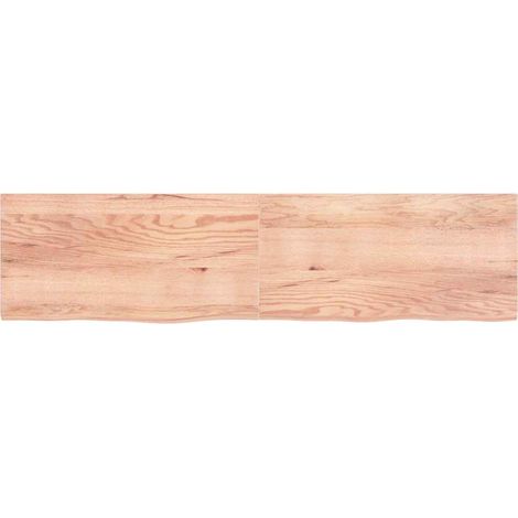 Maison Exclusive - Piano Tavolo Marrone 200x50x(2-4) cm Massello Rovere Trattato