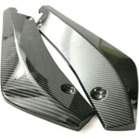 Enveloppe de barre arrière de voiture en fibre de carbone Séparateur d'angle d'enveloppe de lèvre arrière universel (1/5)