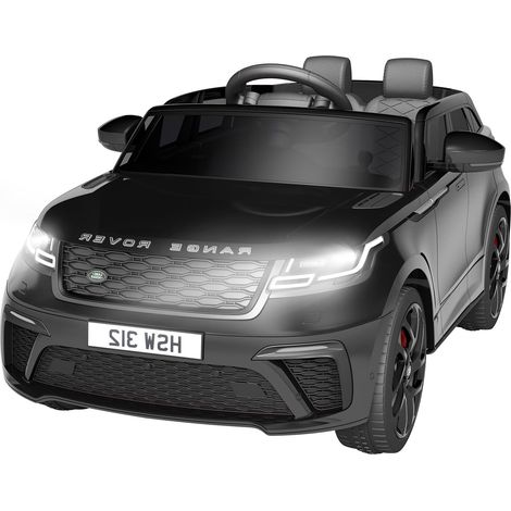 Voiture ÉLectrique Enfant 12V Land Rover Licenciée - VéHicule Tout-Terrain avec TéléCommande, Musique, USB, TF, MP3 - Jouet Enfant 3 Ans Et Plus(Schwarz) (1/5)