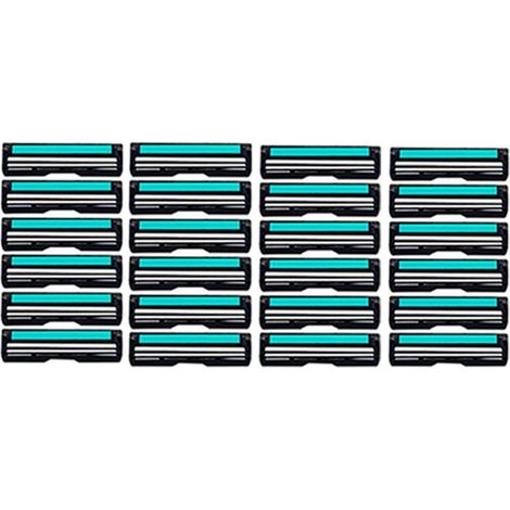 rasoir electriques hommes-Rasoir manuel rechargeable à double lame pour hommes – Lot de 24 (1/5)