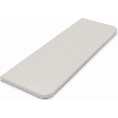 Estante de Pared, Estante Suspendido, Fijación Oculta, Balda de Pared, Kit de Tacos Incluido, Blanco, 56x18x1,8 cm (1/4)