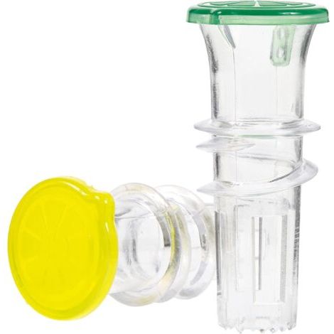 Ede Presse-citron – Lot de 2 – Presse-citron vert en plastique sans BPA – Extracteur de jus compact avec couvercle – Pressez le citron vert pour cocktails et boissons (1/4)