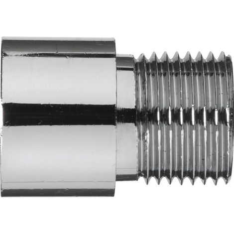 Abus Verlängerungsstück für Türspion 2200 - 10-17mm - Messing - silber