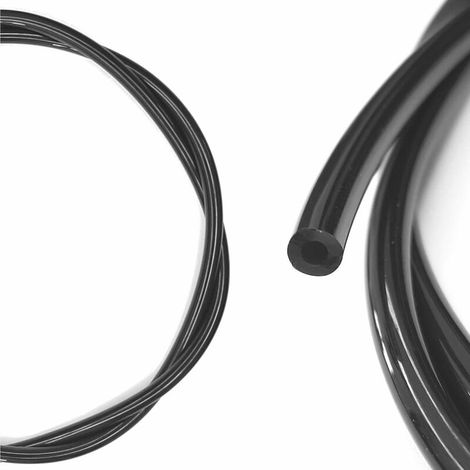 Durite essence 2mm intérieur x 4mm x 1m silicone noir tondeuse tracteur débroussailleuse tronçonneuse tuyau carburant (1/2)