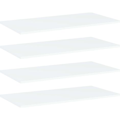 Bücherregal-Bretter 4 Stk. Weiß 80x40x1,5 cm Holzwerkstoff