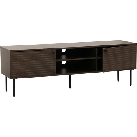 Meuble TV HWC-N78, Buffet bas Armoire TV, style scandinave Métal Bois Mélamine MVG 50x150x