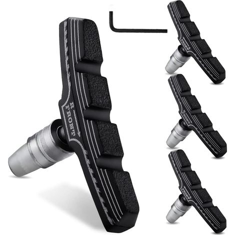 Convient aux plaquettes de frein de vélo de haute qualité (lot de 4), aux plaquettes de frein V-brake professionnelles pour VTT et aux jeux de plaquettes de frein de vélo. (1/5)