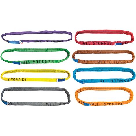 Élingue textile ronde ELRO Charge CMU 2000 kg 1 mètre - PMS INDUSTRIE