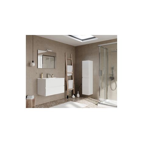 MOBILE BAGNO EASY 2C SOSPESO 80 BIANCO LUCIDO