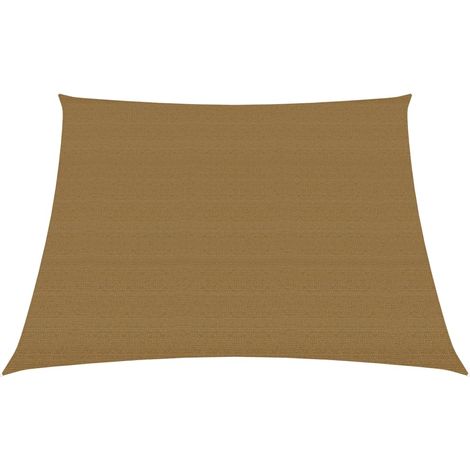 Voile d'ombrage 160 g/m² taupe 4/5 x 3 m PEHD