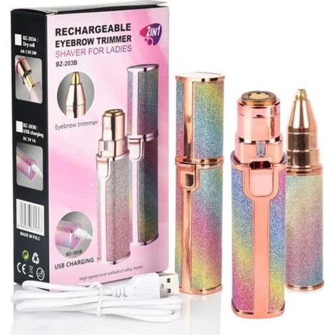 Épilateur/tondeuse à sourcils rechargeable 2 en 1-Online Store (1/5)