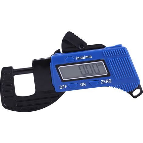 1 pièce jauge d'épaisseur numérique 0-12,7 mm pied à coulisse mesure largeur outil précision affichage LCD (1/5)