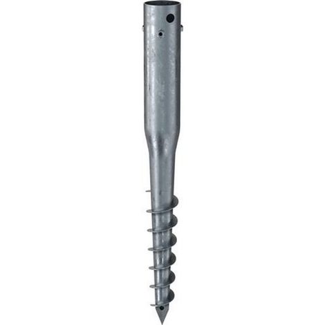 KRINNER Schraubfundament G Länge 650 mm Ø 68 mmGewinde 3xM8 1,9 kg Stahl (1/2)