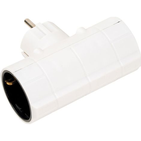 SIMON BLCO ADATTATORE 2 PRESE LATERALI CONTETTORE 10/16A 250V CL118802