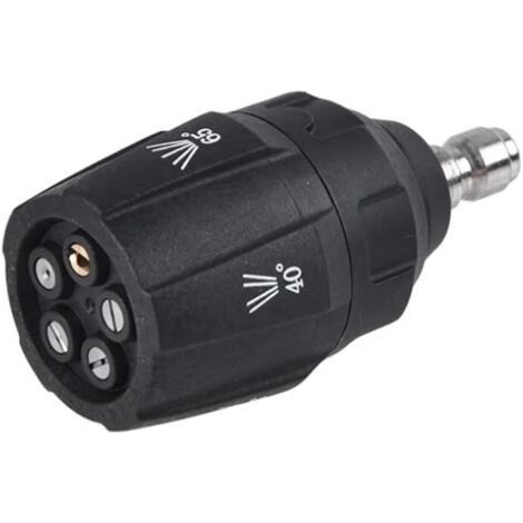 Embouts de buse de nettoyeur haute pression 5 en 1 à changement rapide avec raccord rapide 1/4 (buse de pulvérisation 5 en 1) (1/4)