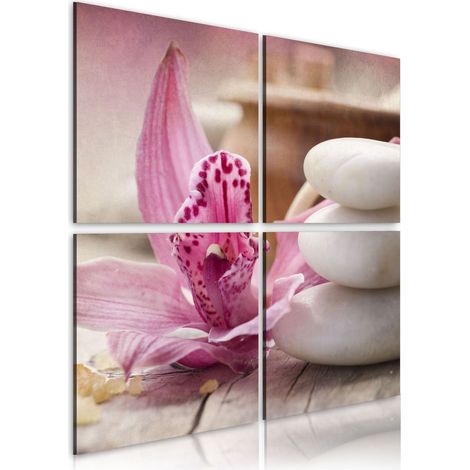 Quadro - Orchidea e zen - 80x80 (1/4)