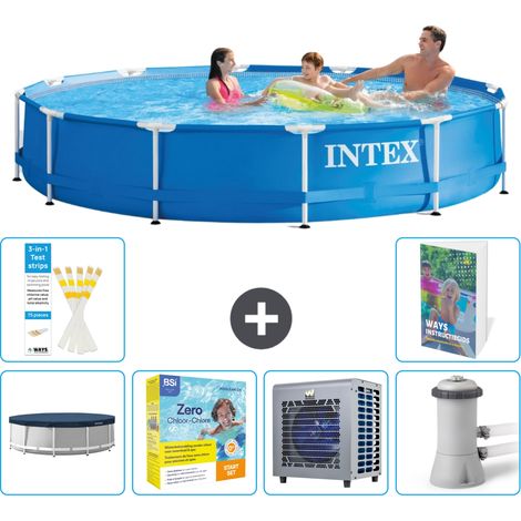 Frame Pool Rund - 366x76 cm - 7-teilig S84 (1/5)