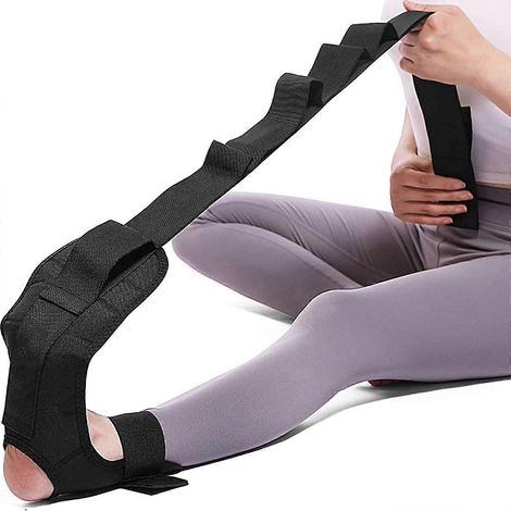 Bande élastique de yoga pour ligament de la cheville, bande élastique pour ligament annulaire, bande élastique de fitness pour étirer les jambes, fasciite plantaire, étirement du pied (1/5)