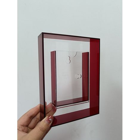 Cadre Photo Acrylique Transparent Double Face 6 Pouces Pour Bureau Et Mur Support Clip (1/5)