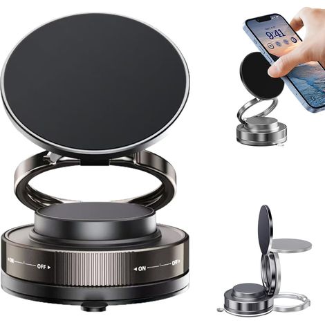 Supporto magnetico per auto per telefono – Supporto per auto girevole a 360° per Magsafe, adsorbimento a vuoto, compatibile con iPhone 12–16, Galaxy S25 Ultra, Xiaomi 15, Huawei (1/5)