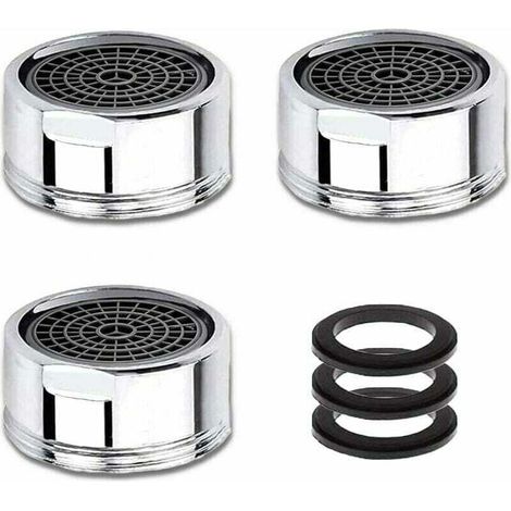 Aérateur de Robinet M20 3 Pièces avec Filtre en Acier Inoxydable Économiseur d’Eau pour Robinetterie Cuisine et Salle de Bain