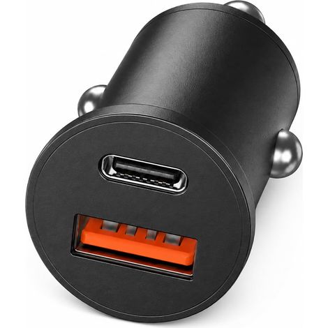 Chargeur Allume Cigare USB C 63W 2 Ports, Prise Allume Cigare USB C 12V 24V Charge Rapide USB C 45W et USB A 18W, Mini Prise Auto Compacte pour Smartphone Tablette Écouteurs GPS Console (1/5)