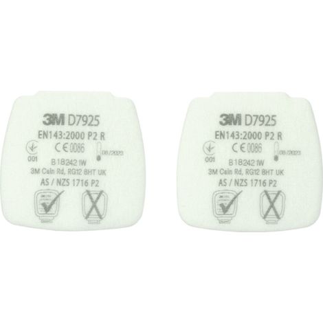 3M Partikeleinlegefilter-Set, 20 Paar, Filter: P2R 20 Stk