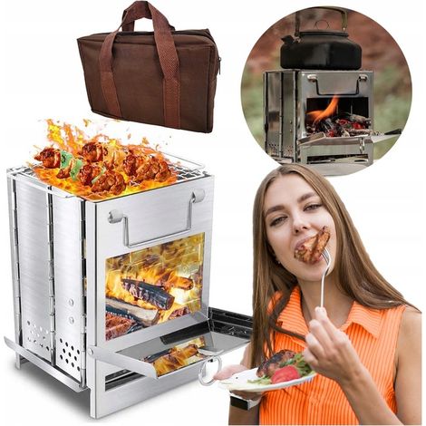 Kleiner Campingkocher, Raketenofen, Touristenkocher, Trekkinggrill