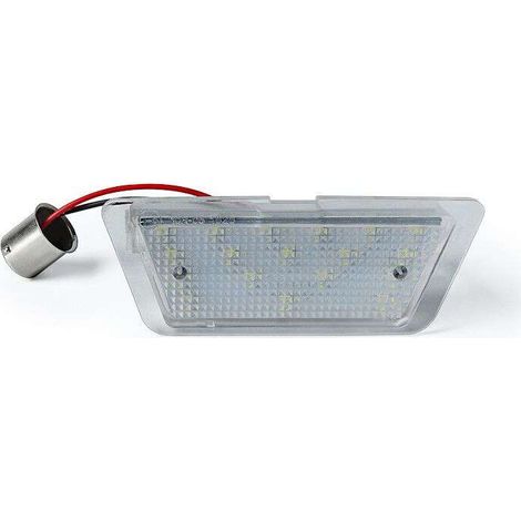 KIT LUCI TARGA A LED 2 PEZZI COMPATIBILE CON Opel Astra G Hatchback / Anno di costruzione 1998-2002 / VETRO TRASPARENTE/ LED 6000K EFFETTO XENON / CAN-BUS, PLUG AND PLAY (1/5)