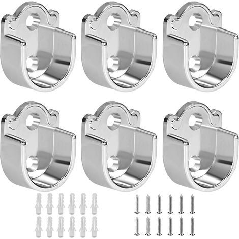 supports de tringle à vêtements robustes en alliage de zinc