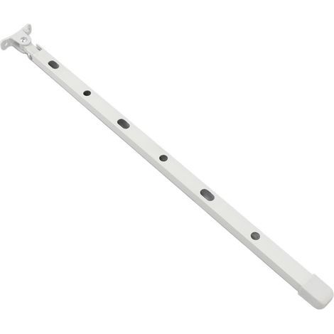 Kit de levier d'ouverture manuelle pour aérateurs de toit de fenêtre de serre, en aluminium robuste, avec 6 vis, 15,35 pouces, blanc. (1/5)