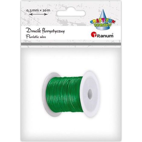 Fil de fer floral 0,3 mm 20 m vert