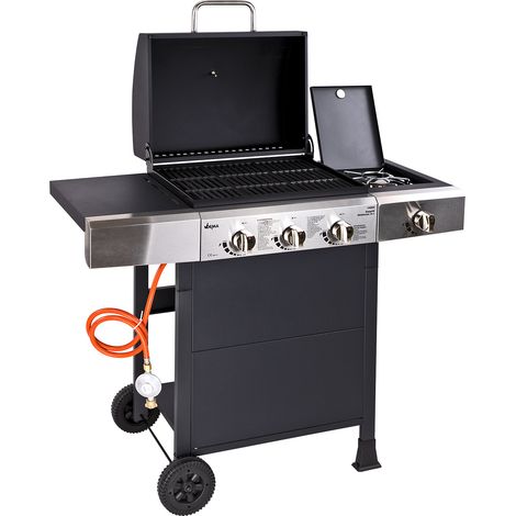 Gasgrill Oklahoma 3+1 Gasgrillwagen Seitenbrenner 4 Flammen Outdoor Cooking