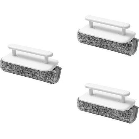 Cepillo extraíble para lavar ventanas, herramienta para limpiar ranuras de ventanas, herramienta para limpiar rieles de puertas corredizas, raspador de cepillo manual de 3 piezas